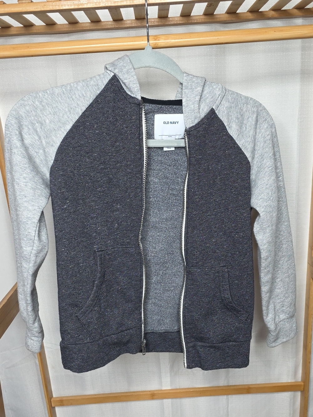 Old Navy Hoodie - Navy and Light Gray